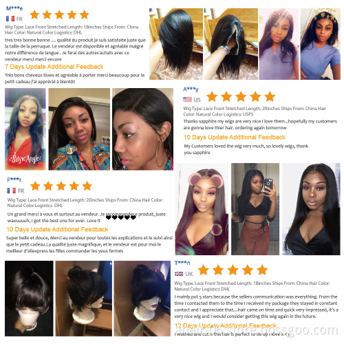 Cheap prices 13*4 lace closure women human hair wigs